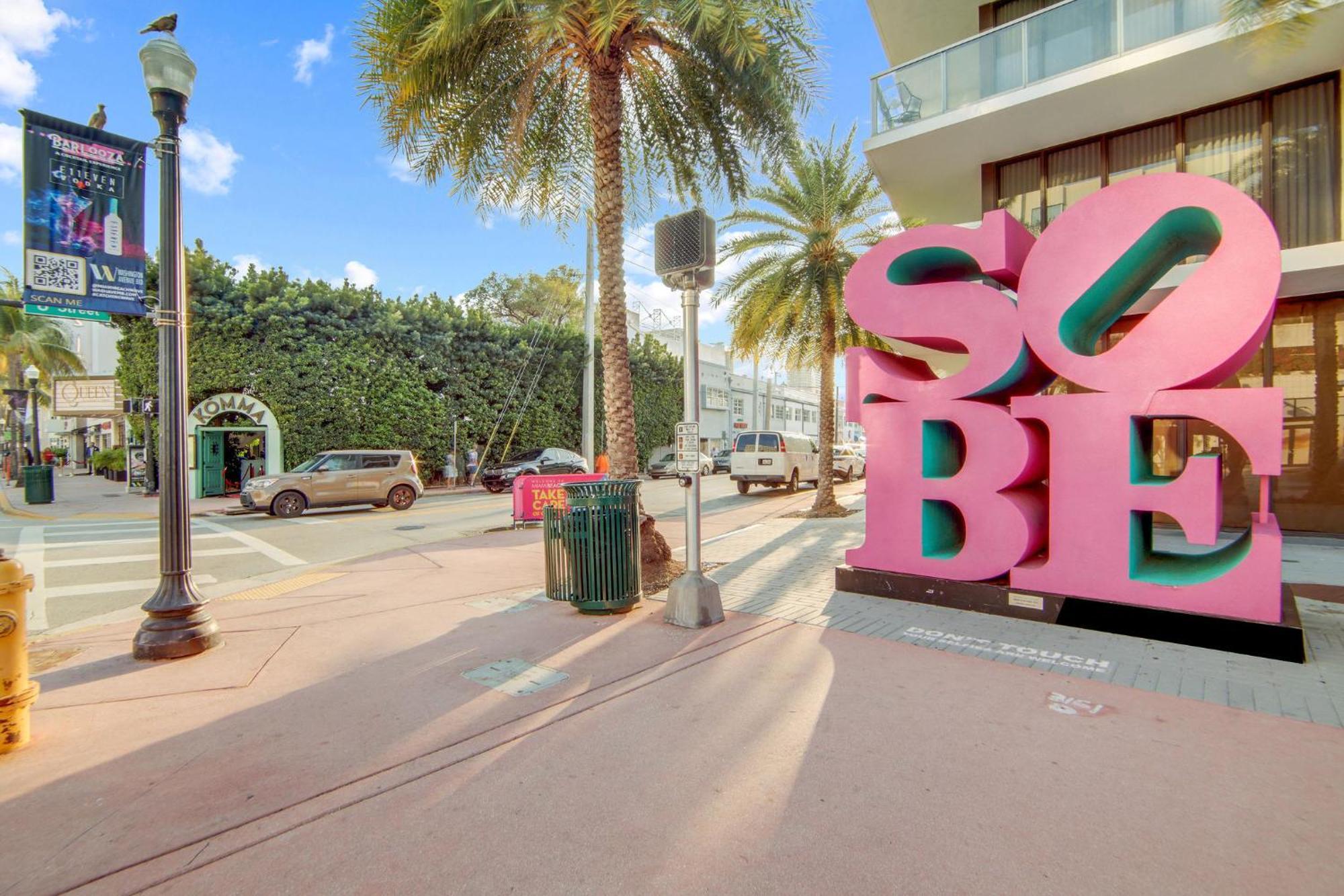 Deco Beachside Apt, W/2 Queen Beds, Washer/Dryer Miami Beach Exterior photo